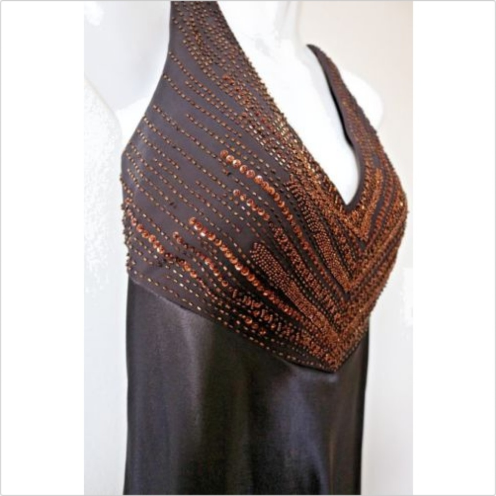 Alex Evenings Chocolate Formal Evening Dress - Picture 4 of 7